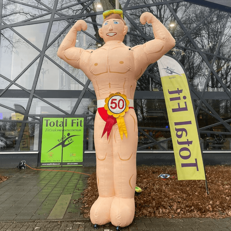 Giant Inflatable Lifeguard Character for Beach Events