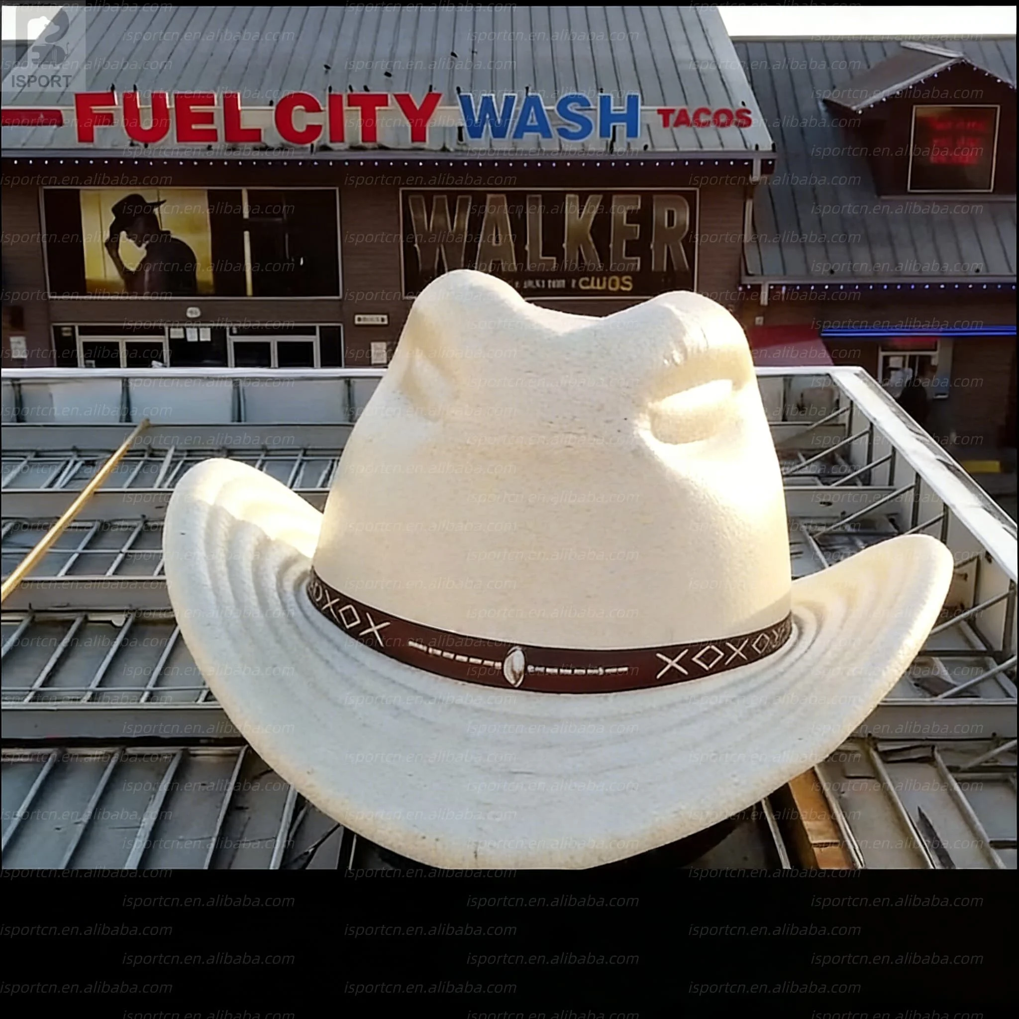 Giant Inflatable Cowboy Hat with LED Lighting