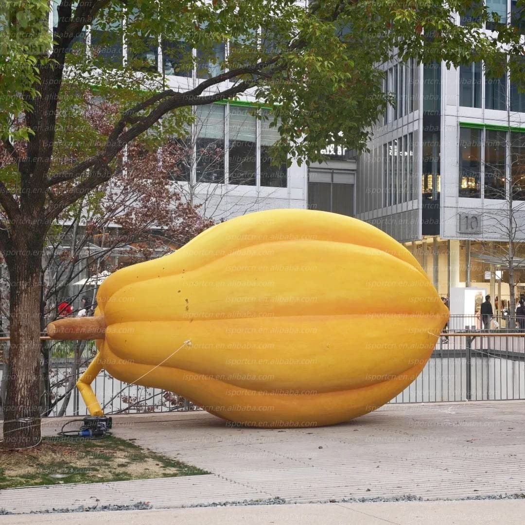Giant LED Inflatable Cocoa Bean with Lights for Chocolate Shops