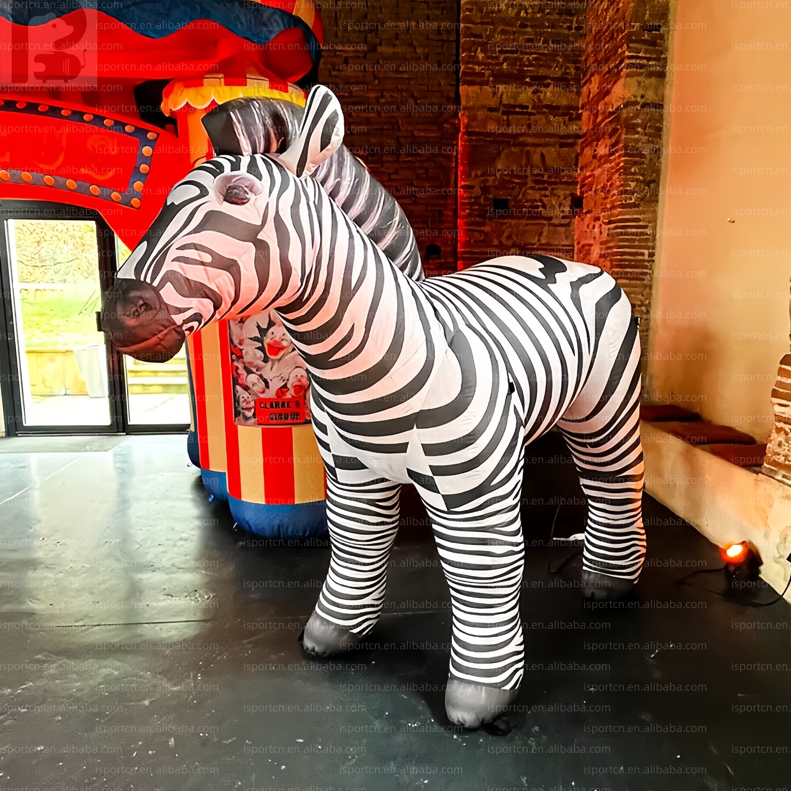 Giant Standing Zebra Inflatable for Zoo, Safari & Party Events