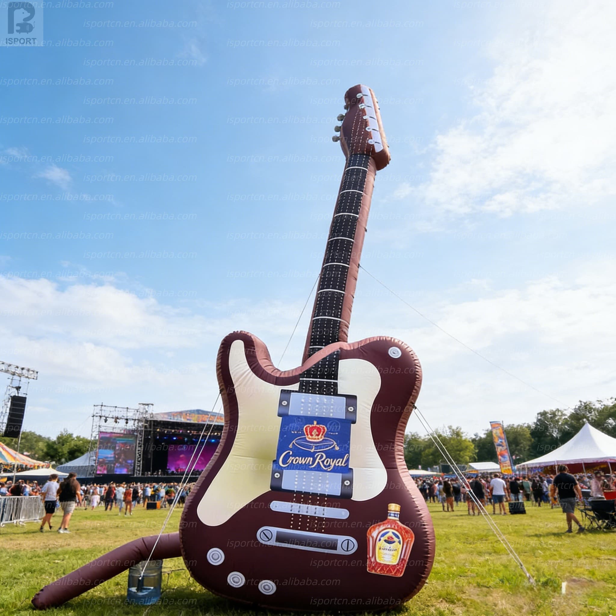 Giant Inflatable Electric Guitar for Events and Advertising