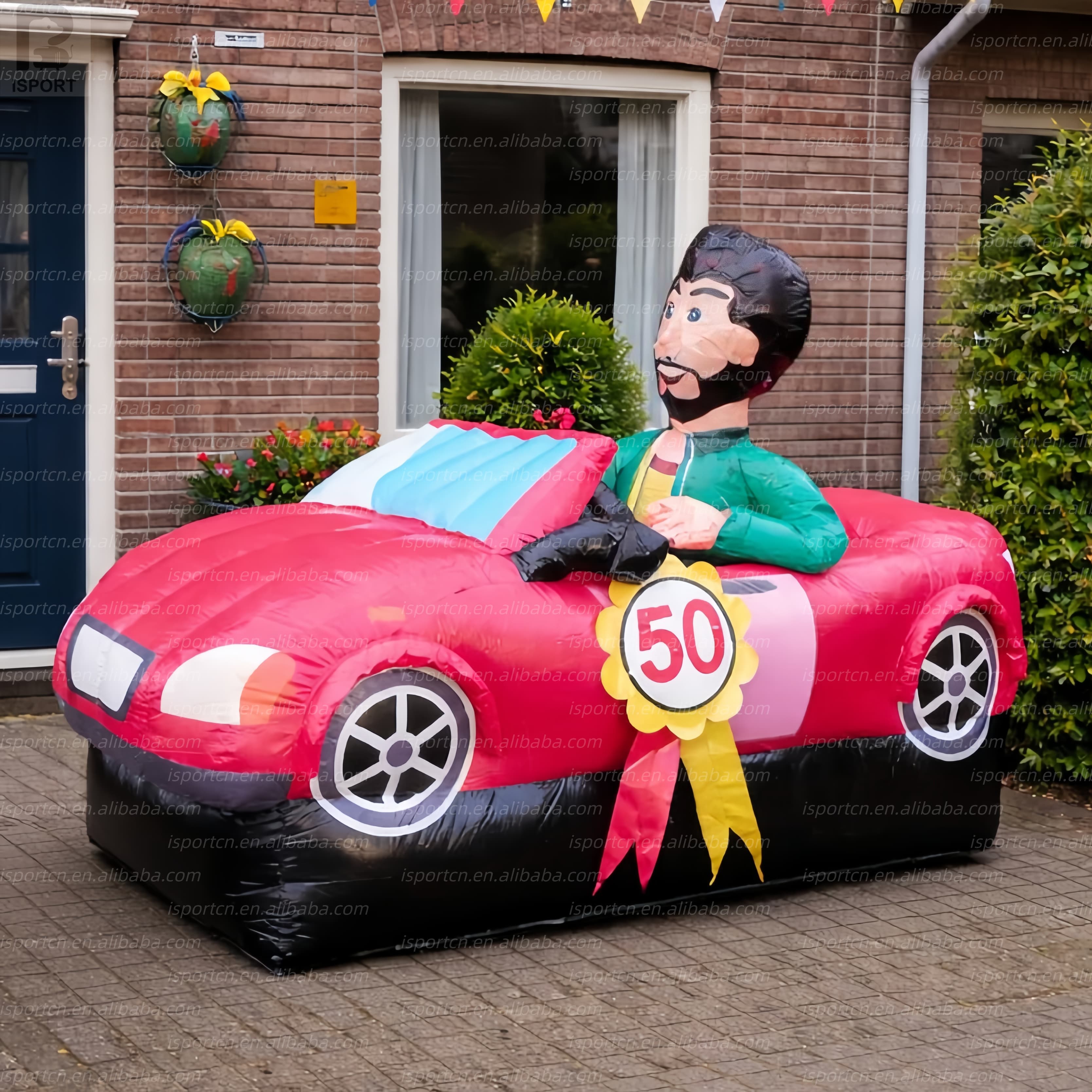 Giant Inflatable Abraham Birthday Car Driver Mascot
