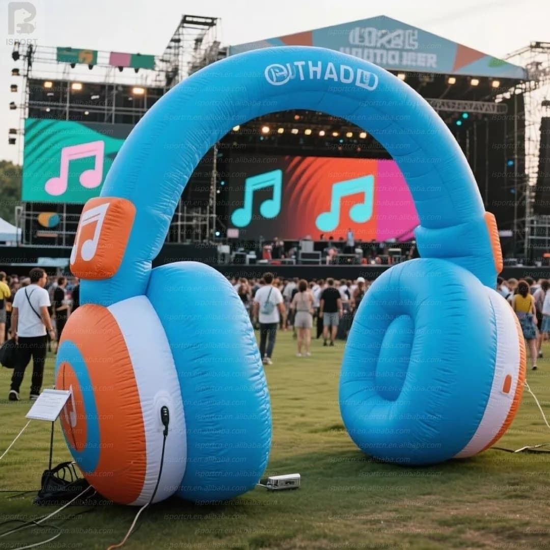 Giant Inflatable Headphones for Promotions and Events