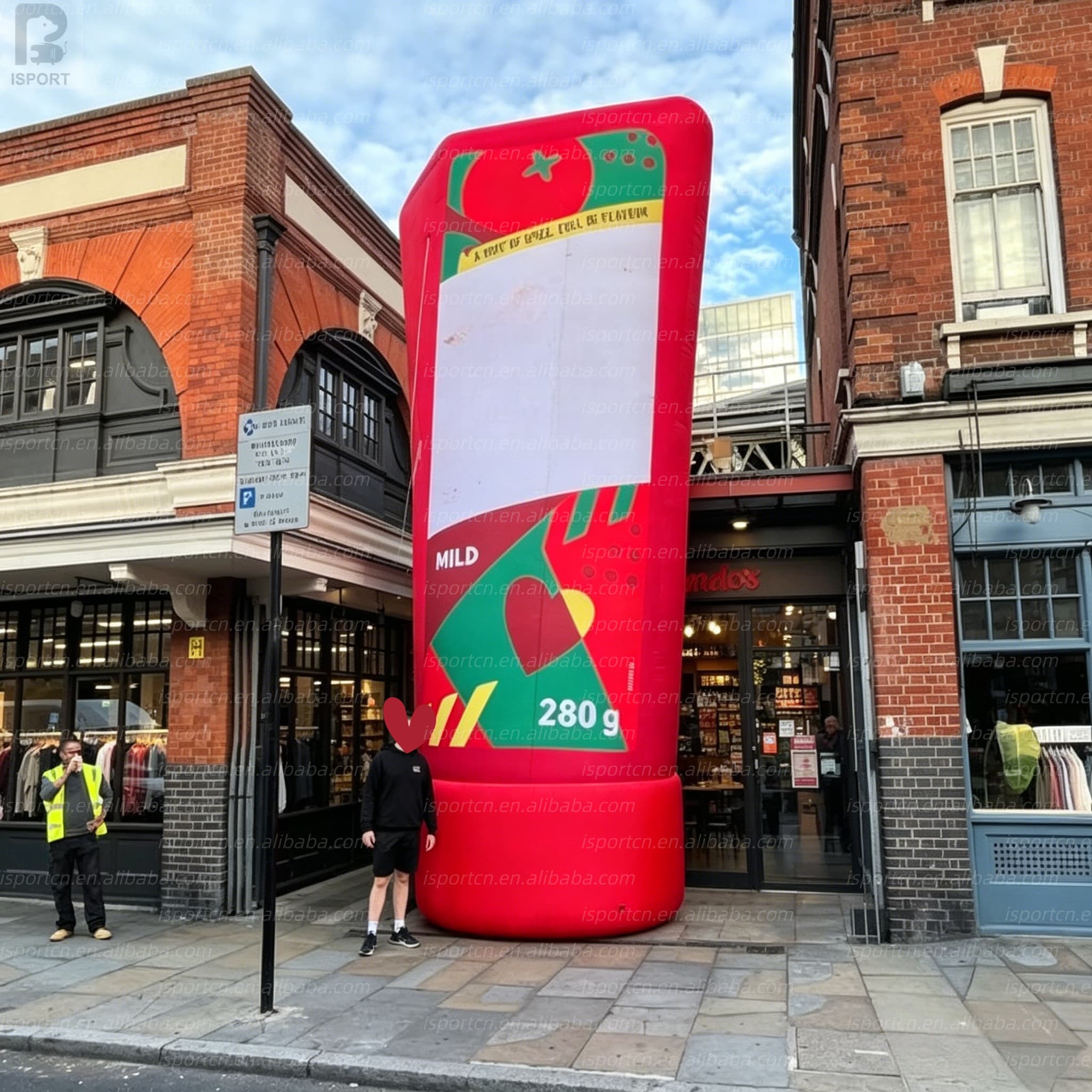 Giant Inflatable Ketchup Bottle for Advertising and Events