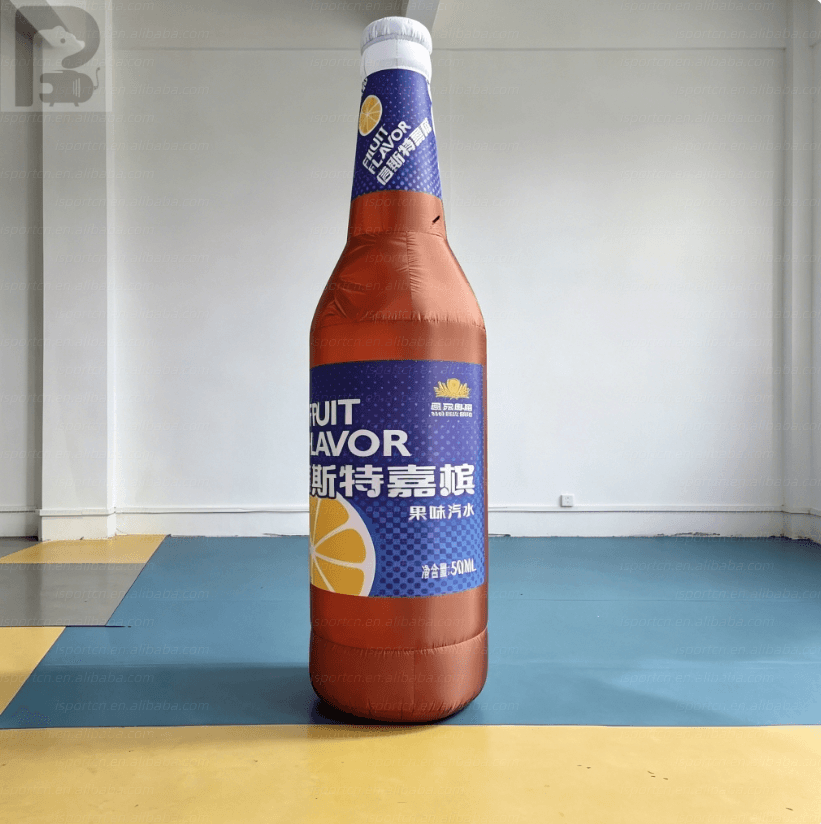 Custom Inflatable Beverage Bottle for Brand Promotions