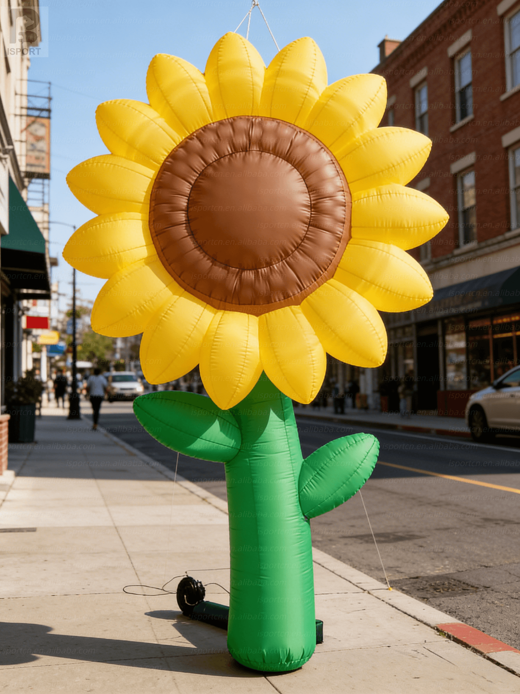 Giant Inflatable Sunflower with LED Lights for Outdoor Events