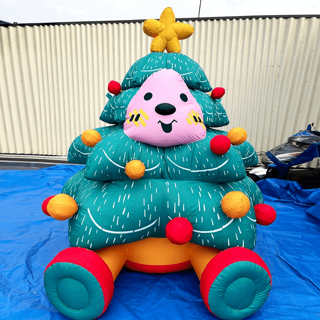 Inflatable Christmas Tree with Gift Box and LED Lights