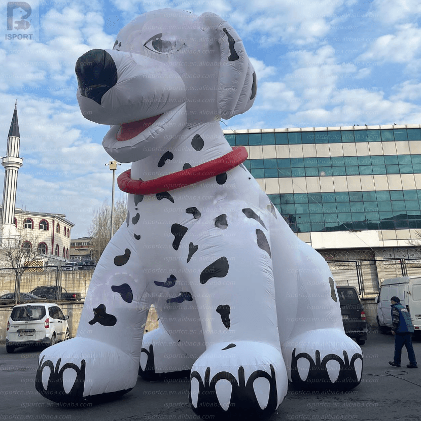 Giant Inflatable Dalmatian Sculpture with LED Lights