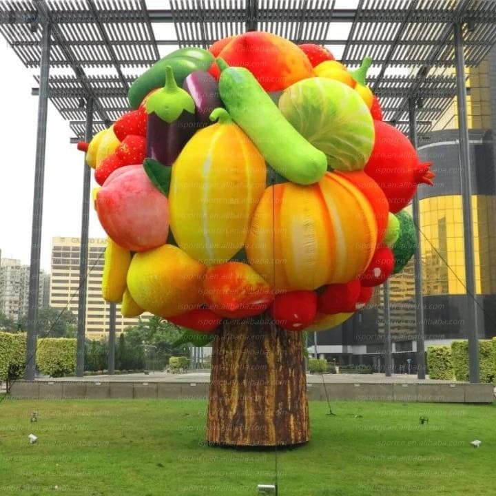 Giant Inflatable Harvest Tree with Fruits and Vegetables