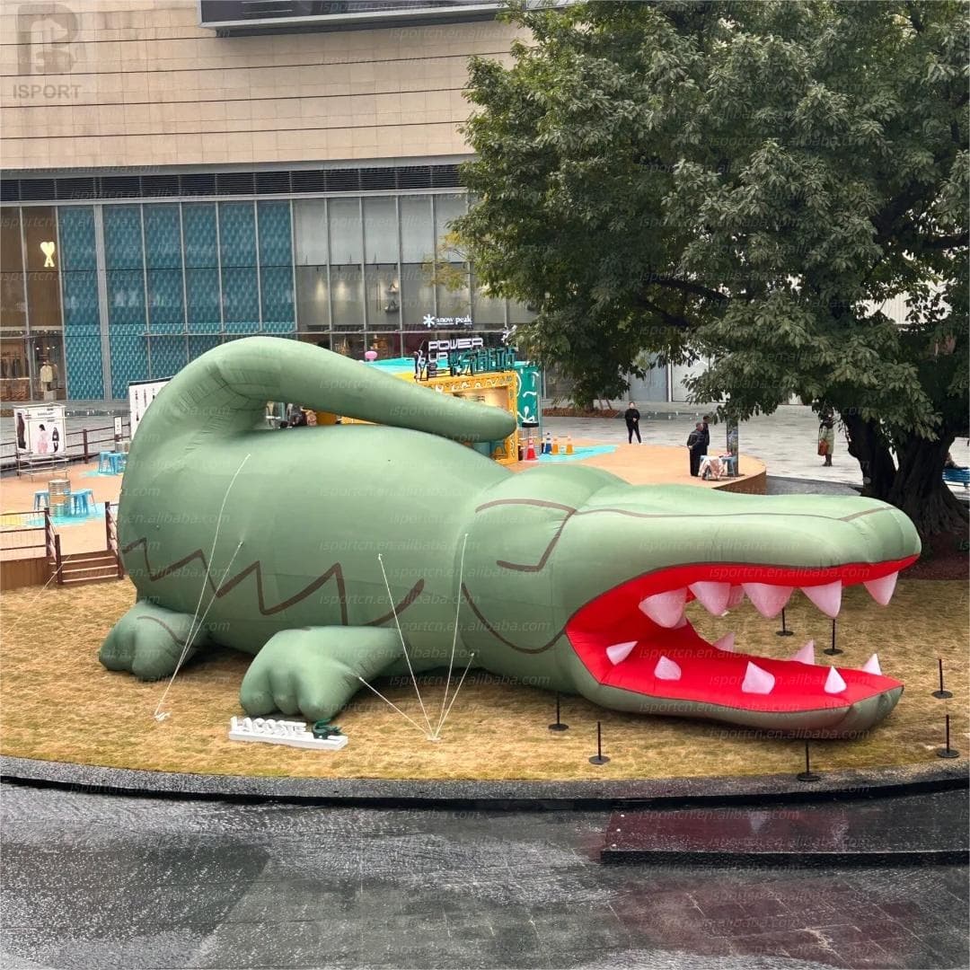 Giant LED Inflatable Crocodile with Lighting