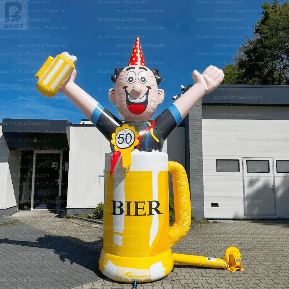 LED Inflatable Dutch Bier Man - Giant Character for Festivals