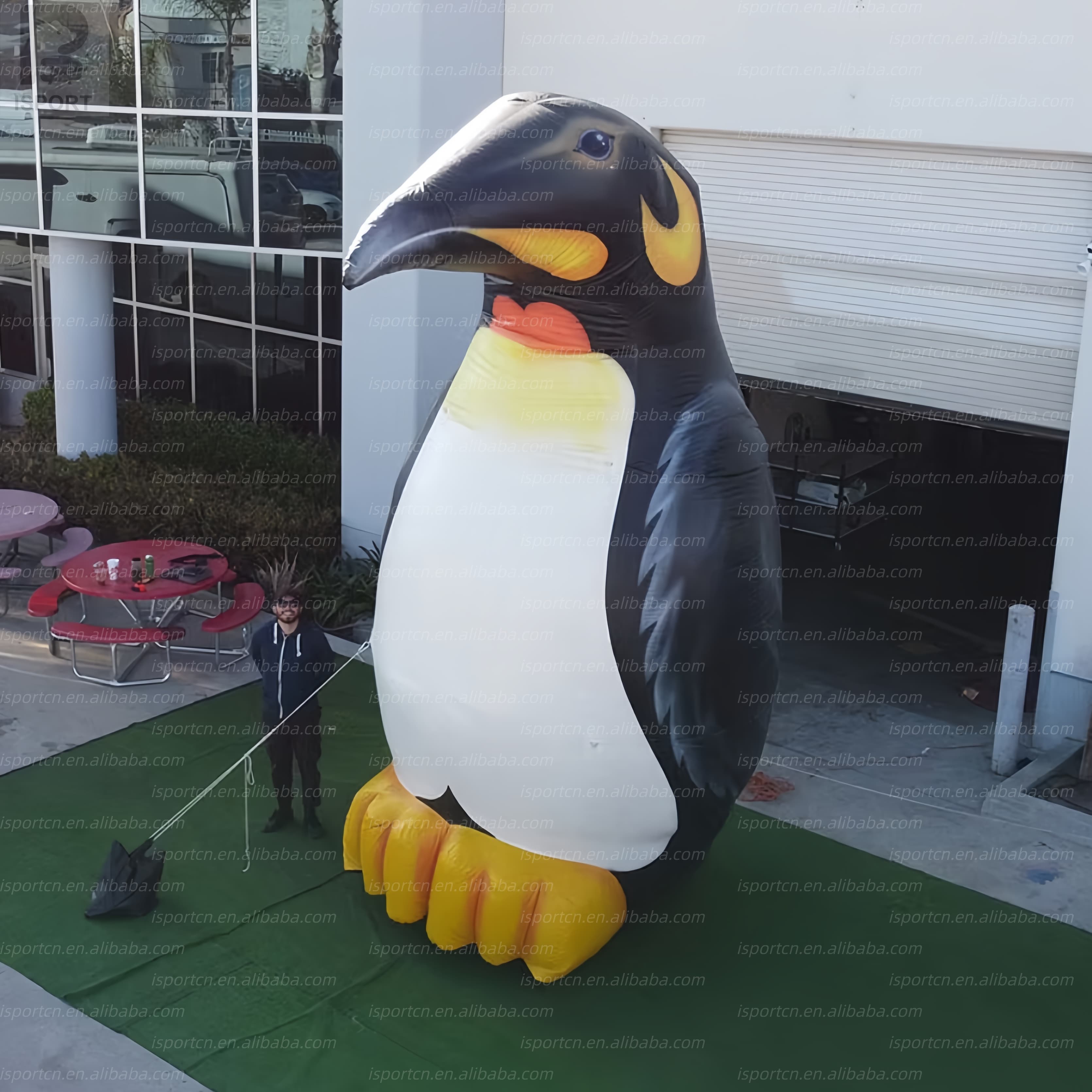 Giant LED Glowing Inflatable Penguin with Custom Logo