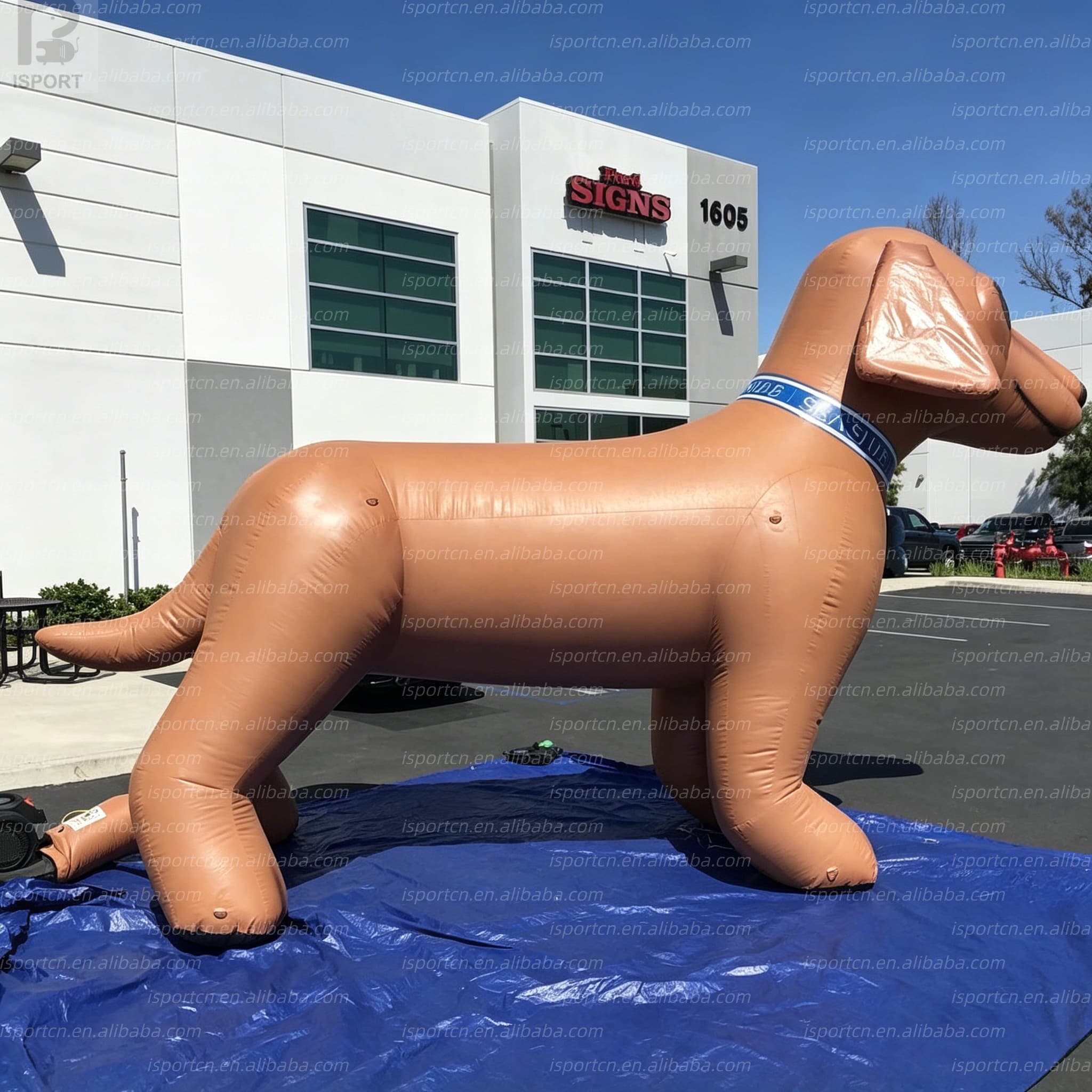 Giant Inflatable Dachshund with LED Lighting for Advertising