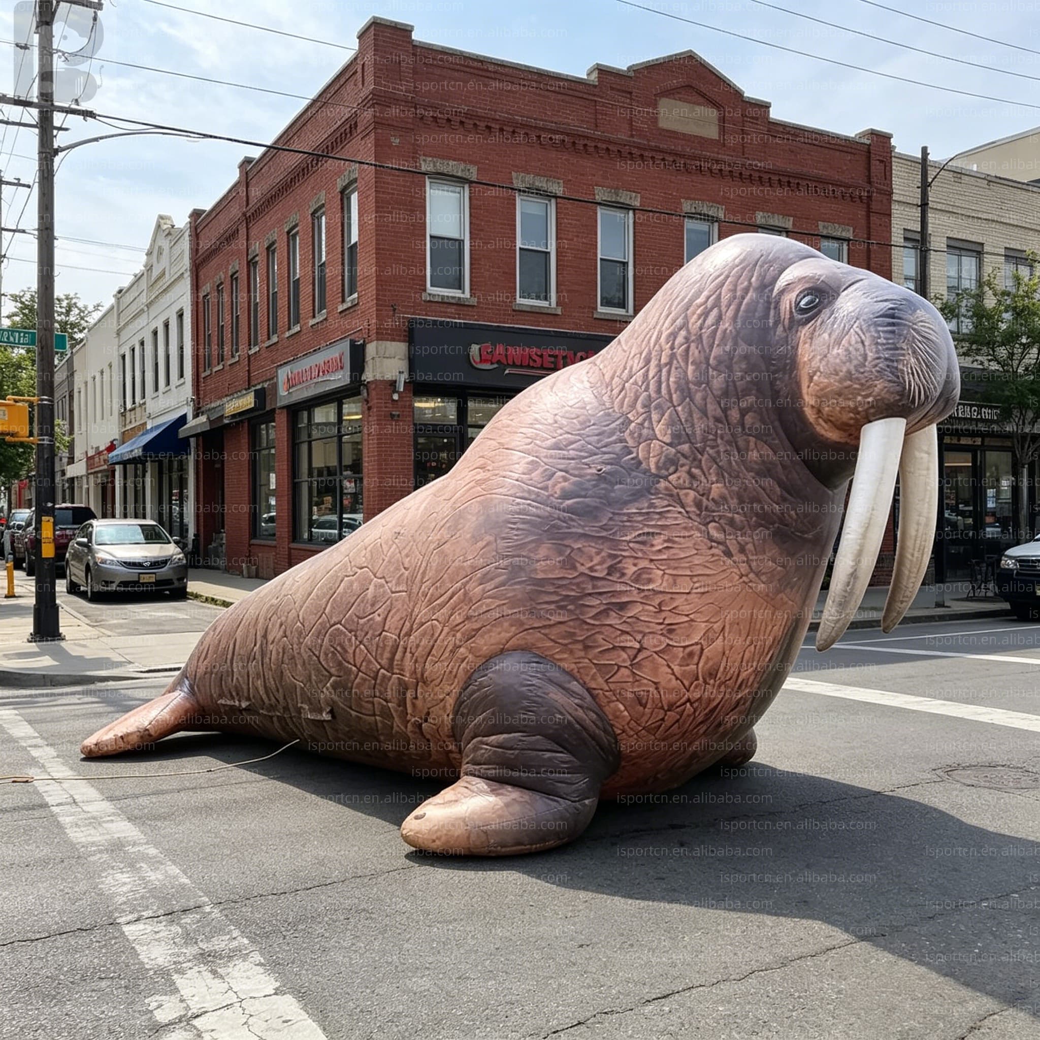 Giant Inflatable Walrus – Custom Marine Animal Display