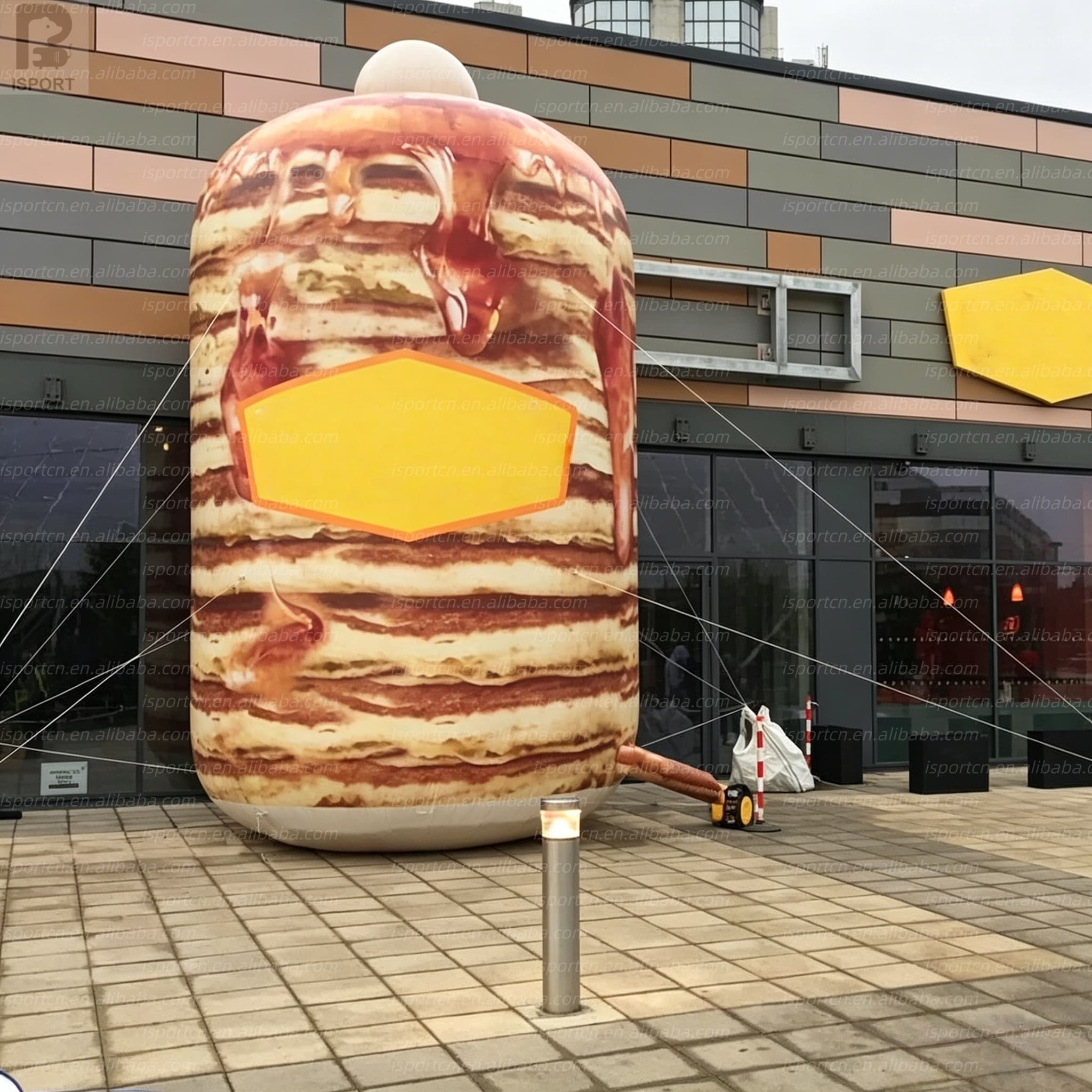 Custom LED Lighted Giant Inflatable Pancake Stack