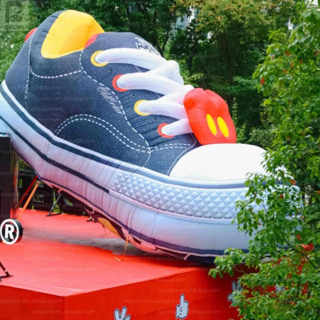 Giant Inflatable Canvas Sneaker with LED Lighting