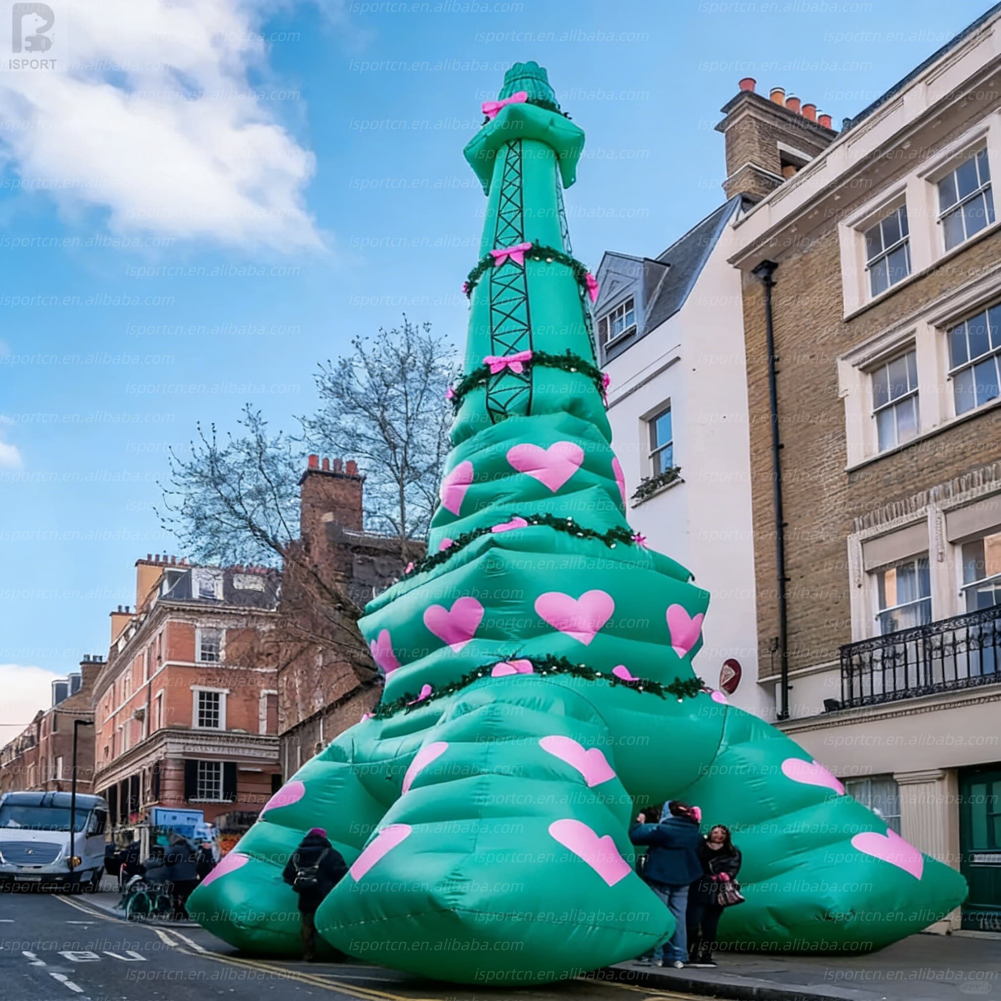Giant Inflatable Handbag Tower with LED Lighting