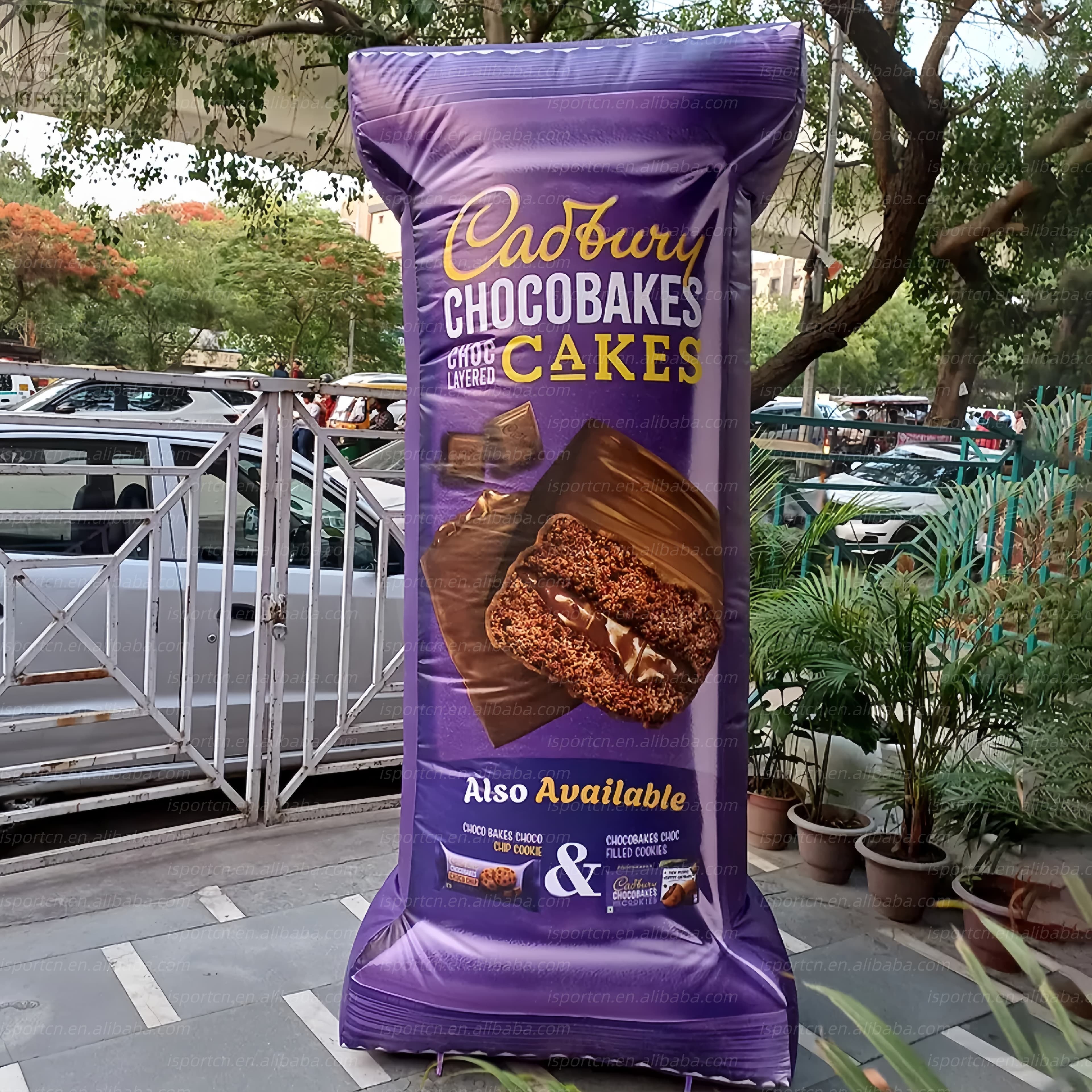 Custom LED Inflatable Dessert Bag Prop for Brand Activations