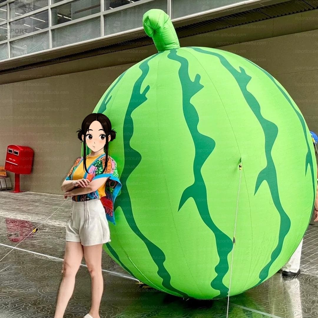 Giant Custom LED Inflatable Watermelon for Events & Advertising