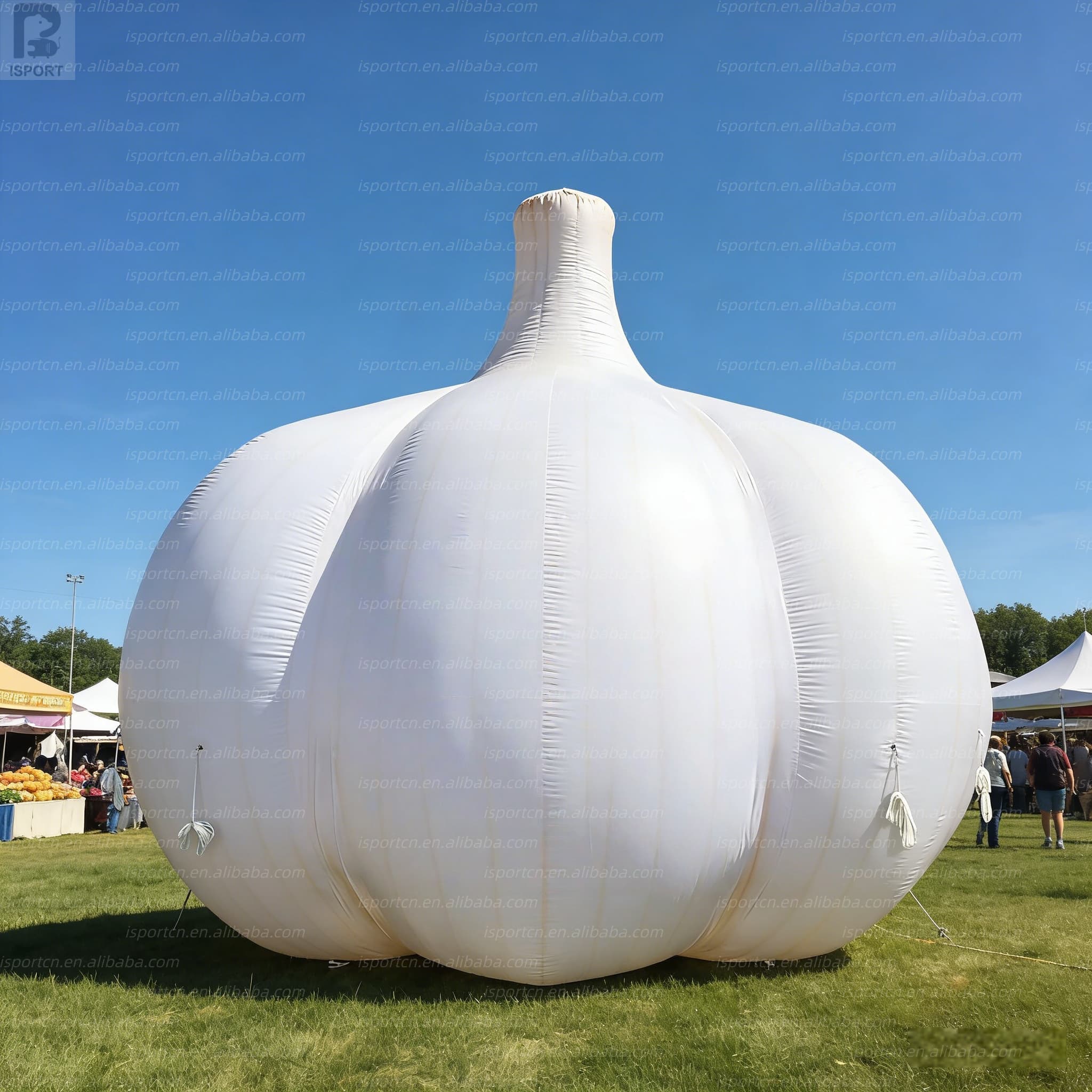 Giant LED Inflatable Garlic Custom Advertising Display