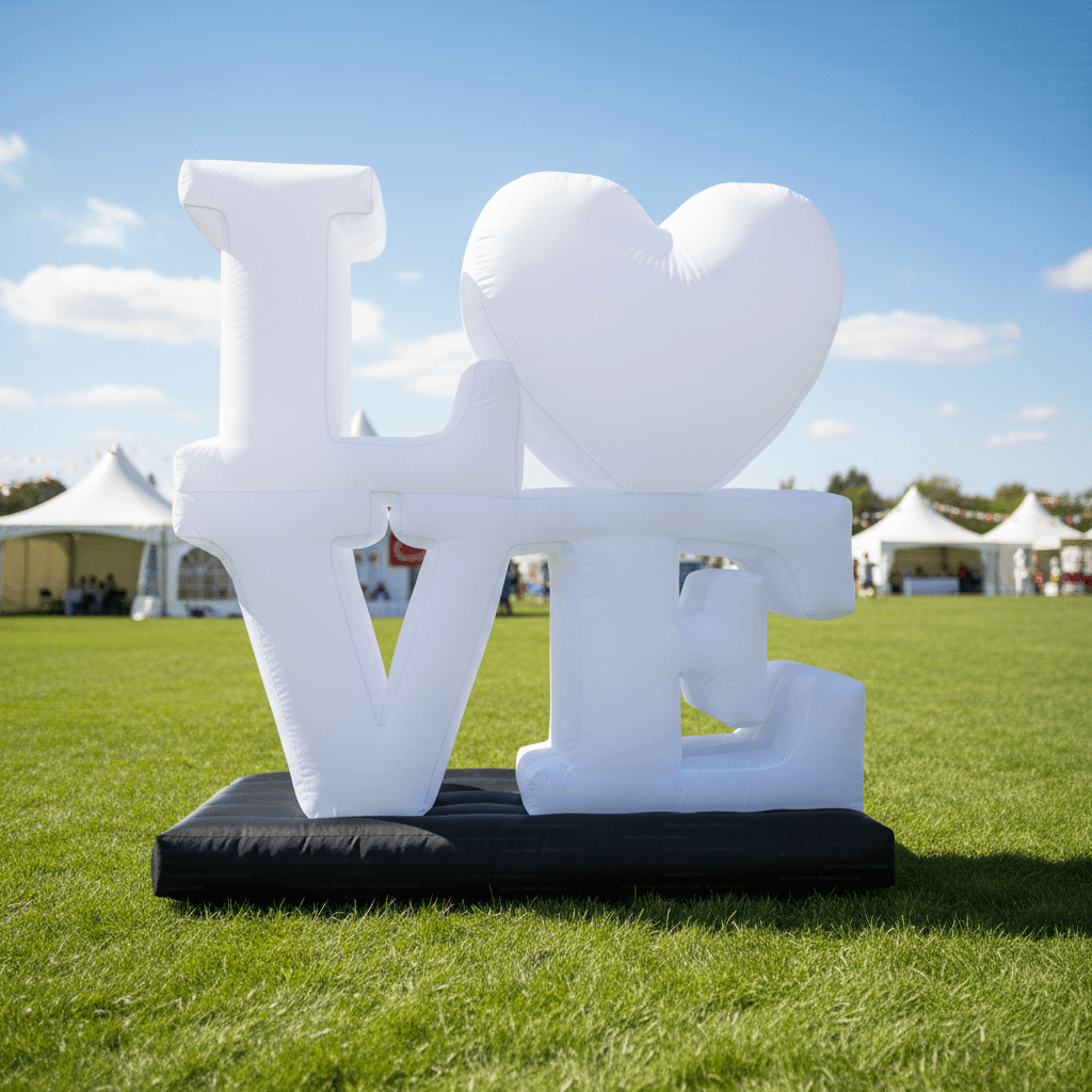 Giant Inflatable LOVE Letter Sign with LED Lights
