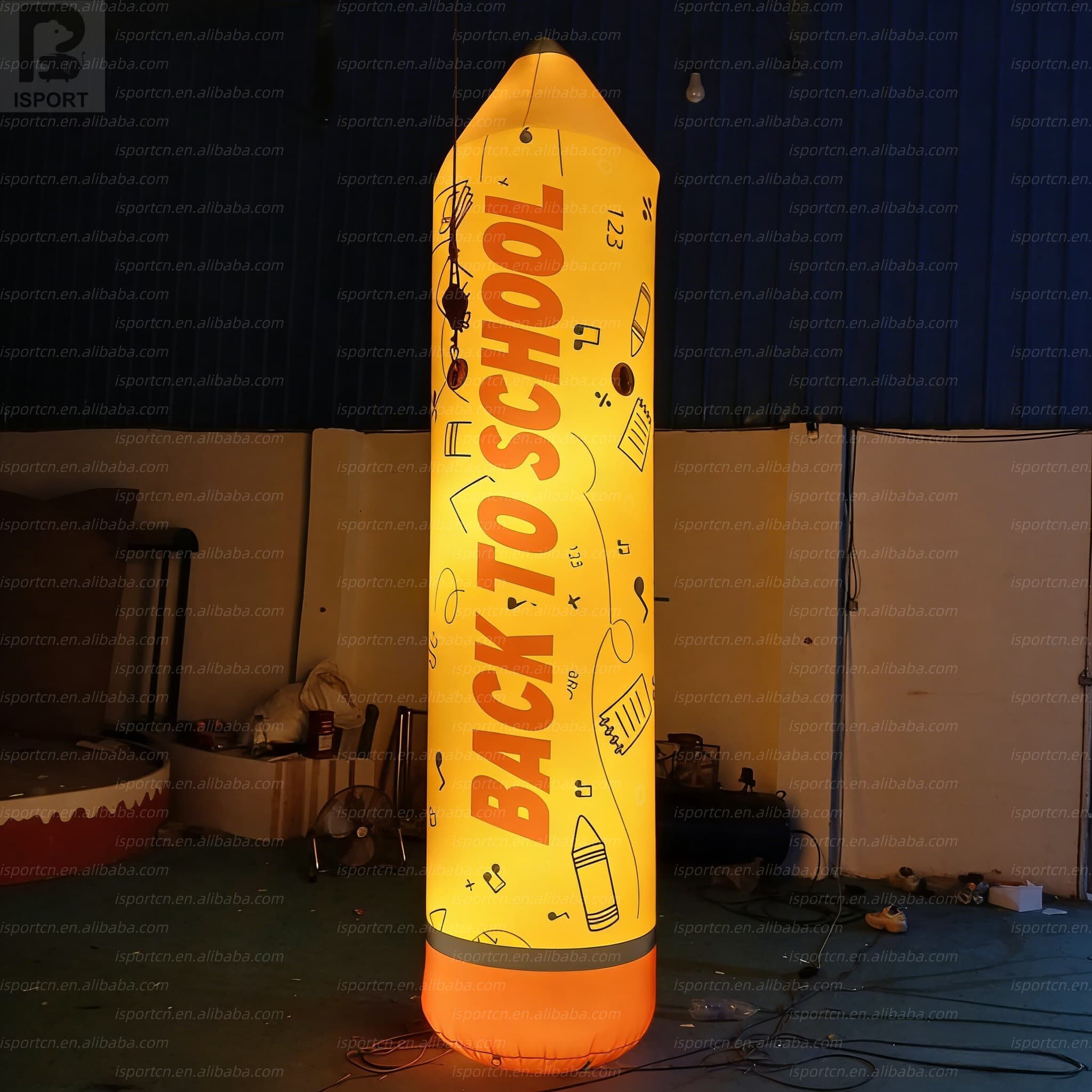 Giant Inflatable Pencil with LED Lights for Events and Promotions
