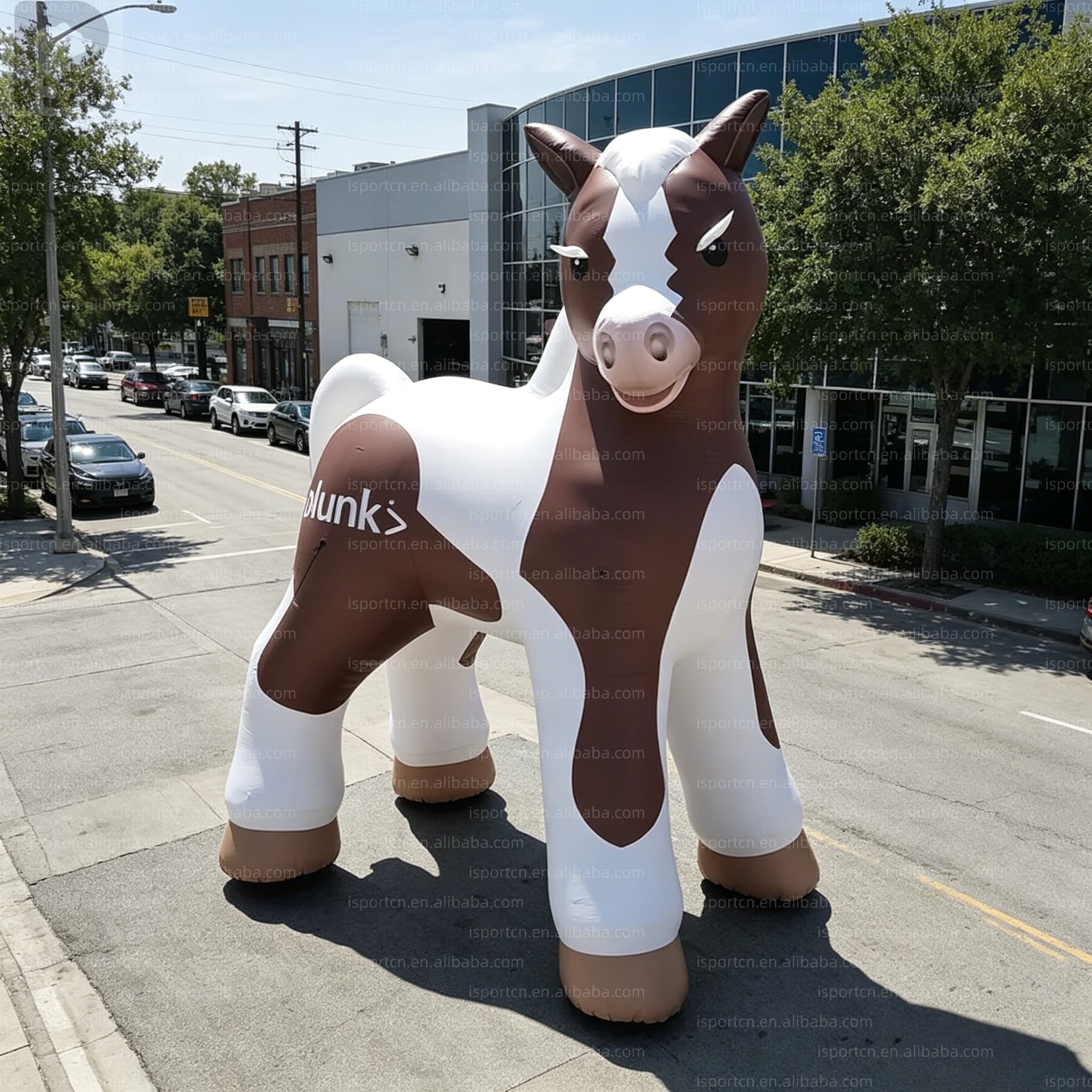 LED Lit Lifelike Inflatable Pony for Farm and Ranch Events