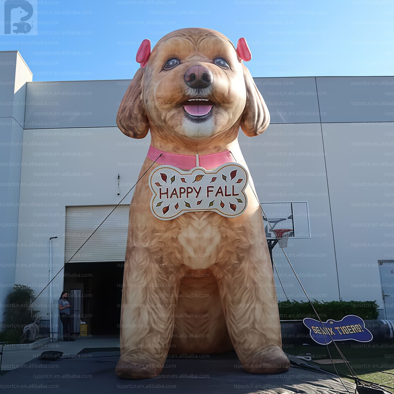 Giant Inflatable Golden Poodle Dog – Custom Advertising Mascot