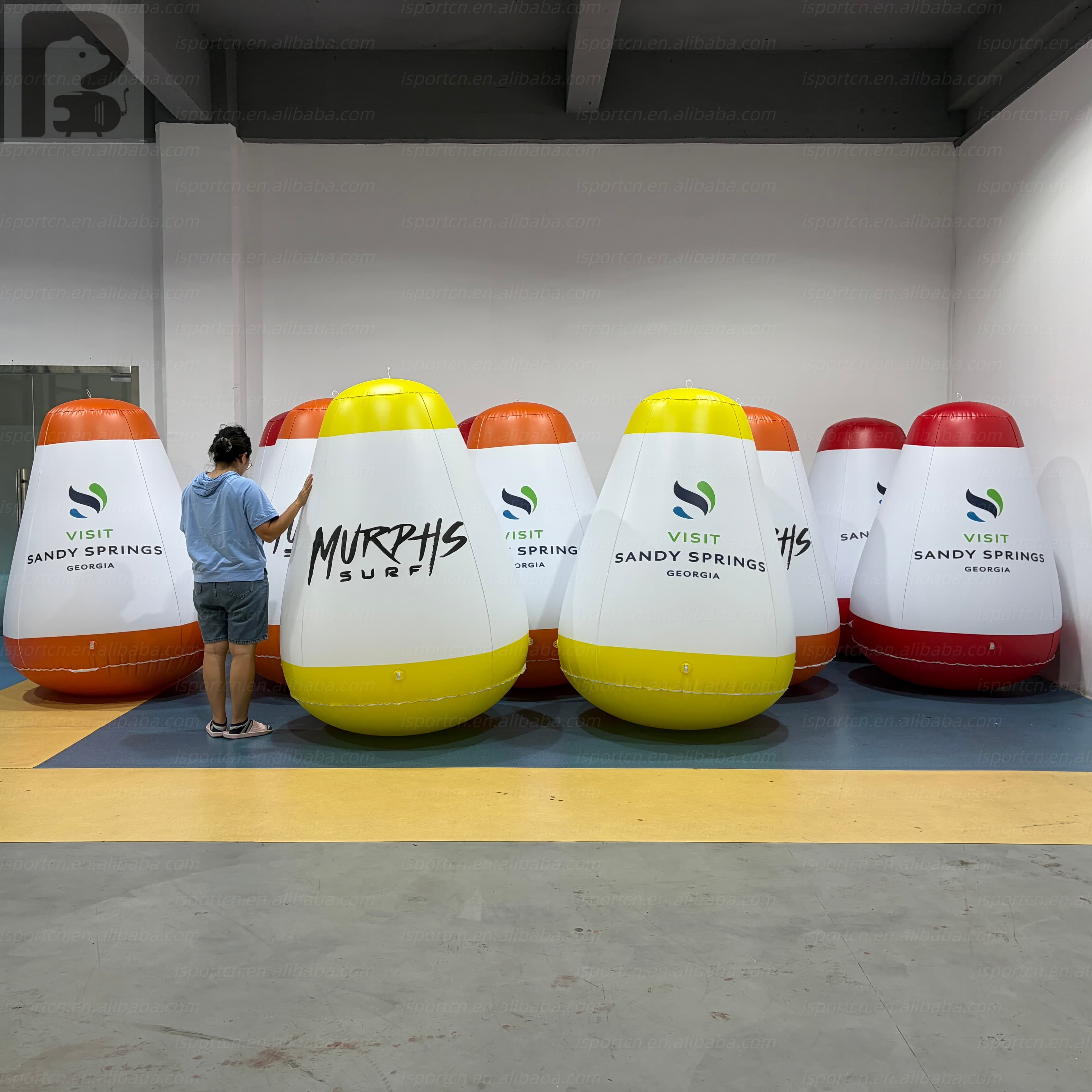 Custom Inflatable Conical Water Buoy Marker for Marine Events