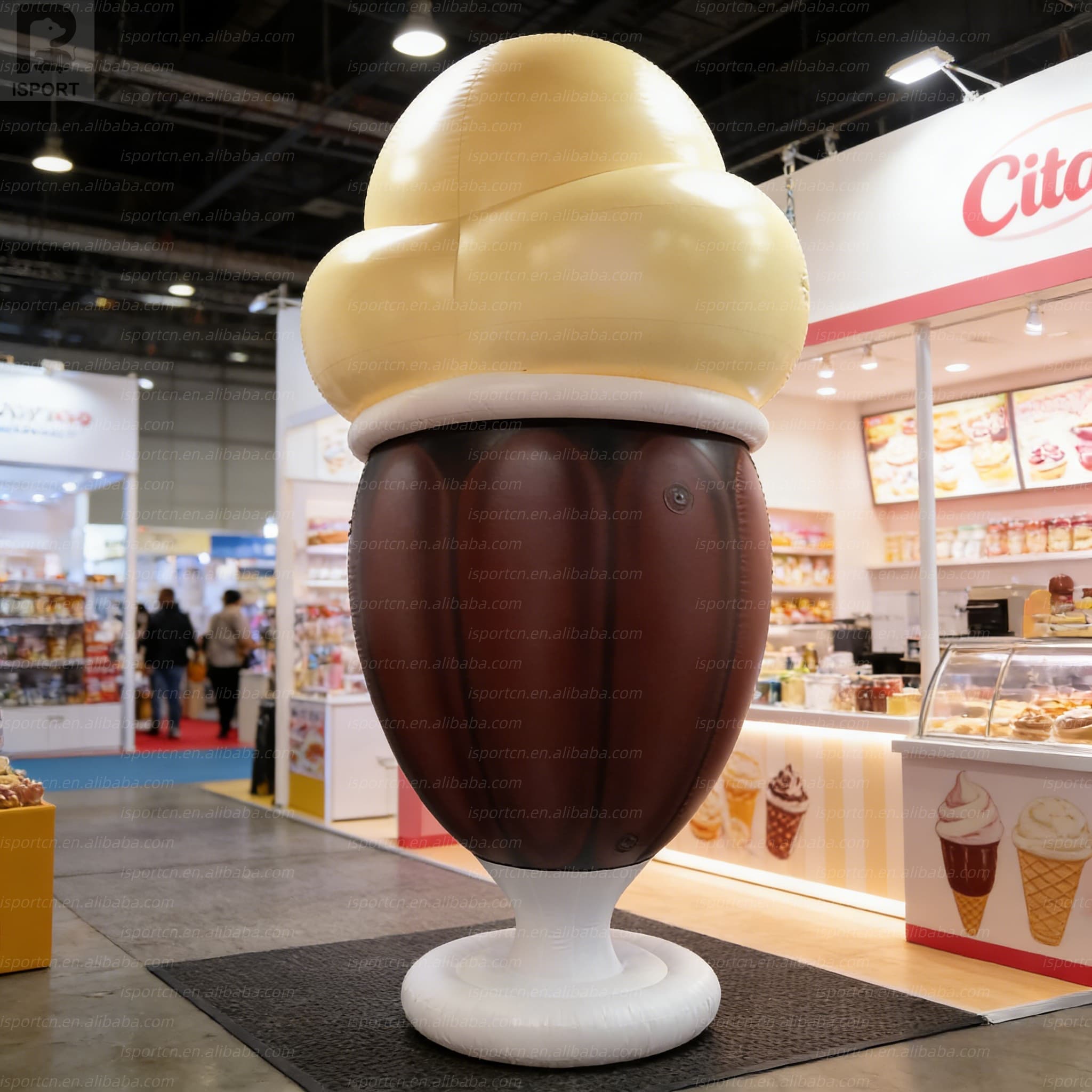 Giant Inflatable Ice Cream Cup with LED Lights